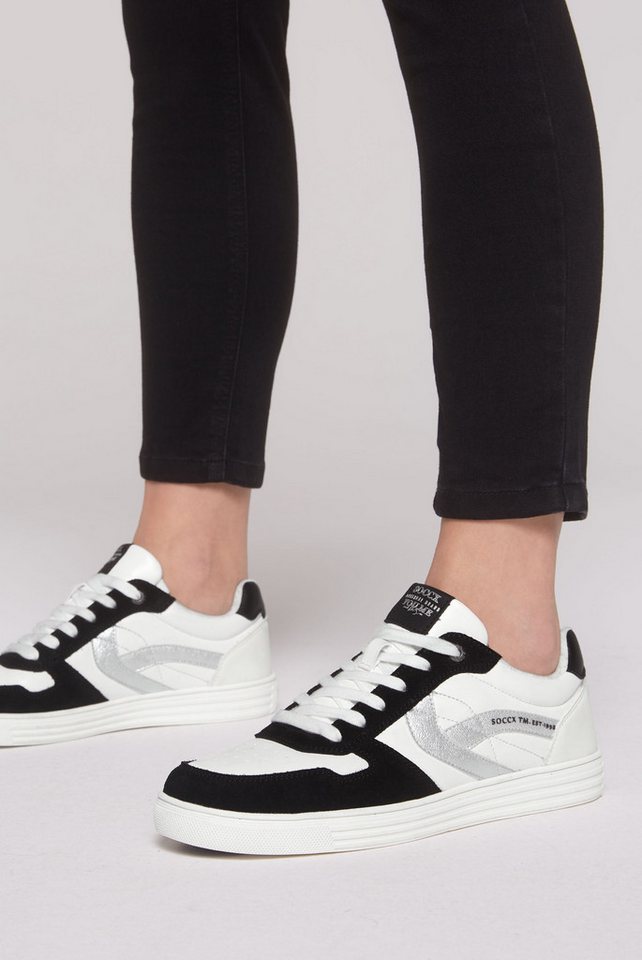 SOCCX Sneaker mit Zehenkappe aus Veloursleder SOCCX Sneaker mit Zehenkappe aus Veloursleder von SOCCX