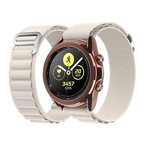 Alpine Loop Armbänder Kompatibel mit Samsung Galaxy Watch 3 45mm/Galaxy Watch 46mm Armband, 22mm Textil Loop Titan G-Haken Nylon Sport Armband für Samsung Galaxy Watch 3 45mm/Galaxy Watch 46mm (A) von SOCFLO