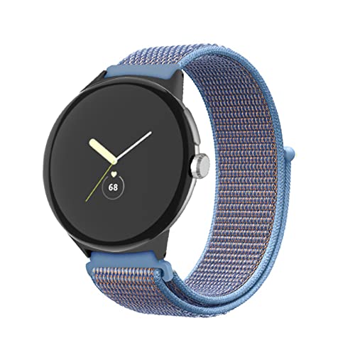 Nylon Armband für Google Pixel Watch Armband, Google Pixel Watch Verstellbares Sport Dehnbarer Ersatz Armband Kompatibel mit Google Pixel Watch Armband (14) von SOCFLO