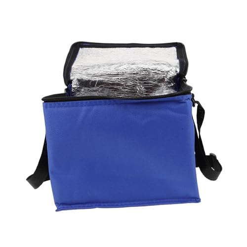 SOESFOUFU Isoliertaschen Essenstasche Tragbarer Kühlbeutel isolierte Tasche zum Mitnehmen Kühltasche für die Gastronomie isolierte Versandtasche Lebensmittelkühler Aluminiumfolie Blue von SOESFOUFU