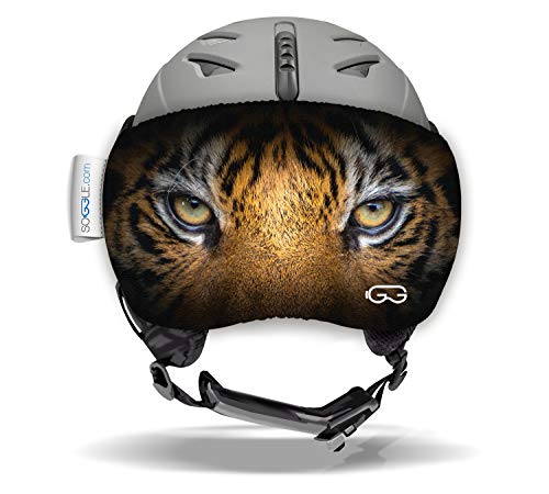 Soggle Vizor Visier Schutz für Visierhelme (Skihelme), Farbe:Vizor Eyes Tiger von Soggle
