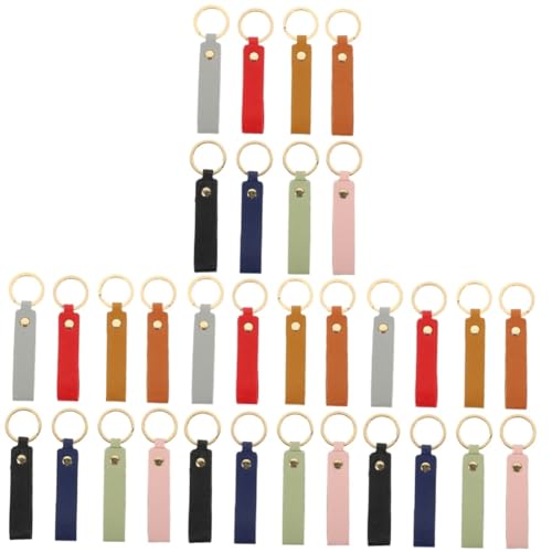 32 STK Schlüsselanhänger aus Leder Gürtel-Schlüsselanhänger Auto-Schlüsselanhänger für Männer car Keychain car Key Chain Schlüsselringe Schlüsselbund Riemen für Schlüssel Pu SOIMISS von SOIMISS