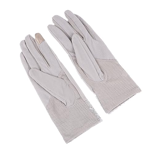 SOIMISS 1 Paar Damen Spitzenhandschuhe Fäustlinge Kinder Fäustlinge Für Damen Atmungsaktive Fahrradhandschuhe Damen Fahrhandschuhe Dünne Handschuhe Damen Sporthandschuhe Grey von SOIMISS