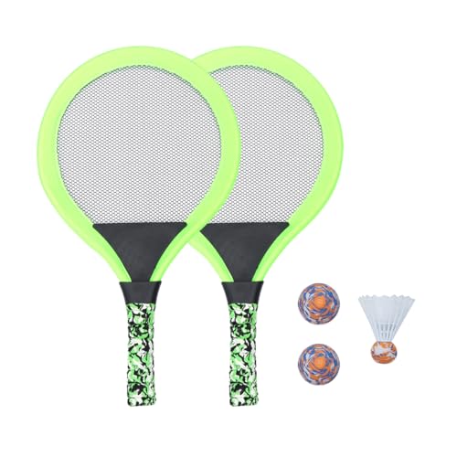 SOIMISS 1 Satz Kinder Schläger Set Tennisschläger Badminton Racket Set mit Federball Tennisball Outdoor Spielzeug für Kinder Grün SOIMISS 1 Satz Kinder Schläger Set Tennisschläger Badminton Racket Set mit Federball Tennisball Outdoor Spielzeug für Kinder Grün von SOIMISS