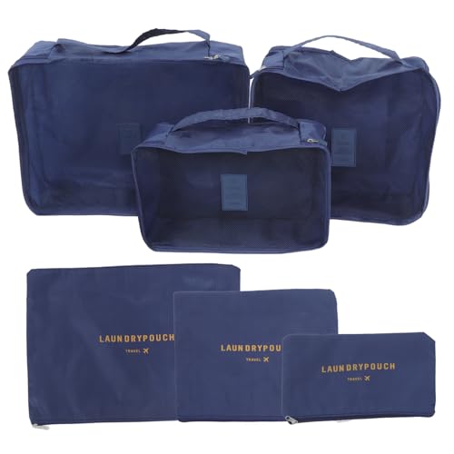 SOIMISS 18 STK Reisepacktaschen Reisetaschen-Organizer Veranstalter Von Reisegepäck Make-up-Taschen-Organizer-Tasche Kulturbeutel Wasserdichter Koffer Aufbewahrungstaschen Blue von SOIMISS