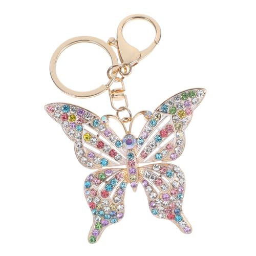 SOIMISS 1Stk Schmetterling Schlüsselanhänger Edelstein-Schmetterlinge Schlüsselanhänger Schmetterlinge als Schlüsselanhänger Geschenkidee Schlüsselanhänger Schlüsselbund Schlüsselzubehör von SOIMISS