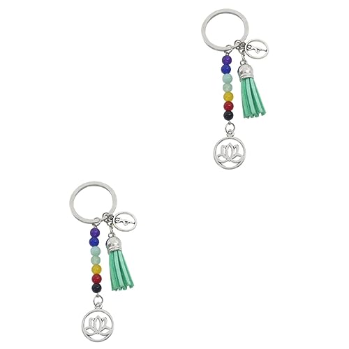 SOIMISS 2 Stück Taschenanhänger Schlüsselanhänger Quaste Schlüsselanhänger Yoga Schlüsselanhänger Lotus Schlüsselanhänger Hängende Anhänger Schlüsselanhänger Grün, grün, M SOIMISS 2 Stück Taschenanhänger Schlüsselanhänger Quaste Schlüsselanhänger Yoga Schlüsselanhänger Lotus Schlüsselanhänger Hängende Anhänger Schlüsselanhänger Grün, grün, M von SOIMISS