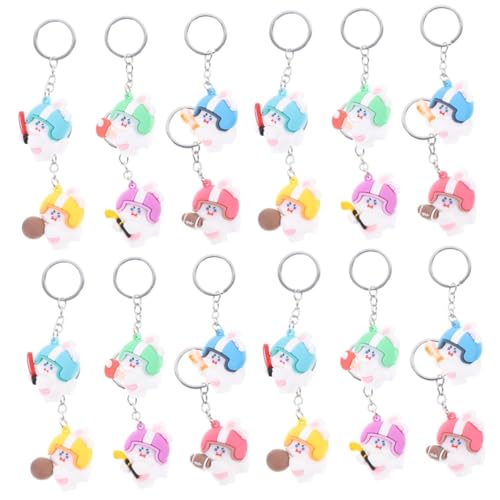 SOIMISS 24 Stück Sport Schlüsselanhänger Mit Kaninchen Anhänger Für Kinder Schlüsselanhänger Kaninchen Anhänger Charm Schlüsselanhänger Ornament Damen Geldbörsen Schlüsselanhänger von SOIMISS