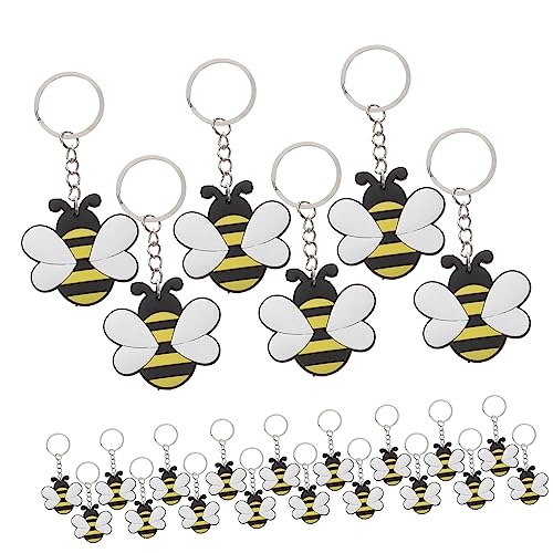 SOIMISS 288 STK Biene Schlüsselanhänger Kidcraft-spielset Fuchs Auto Bienen-gastgeschenke Schlüsselanhänger Mit Cartoon-Biene Füller Schöne Bienen-schlüsselanhänger Spielzeuge Kette Metall von SOIMISS