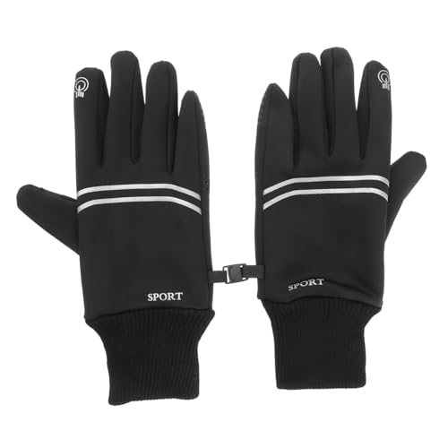 SOIMISS 3 Paare Handschuhe Angelhandschuh Radfahren Im Winter Voller Finger Black Stricken von SOIMISS