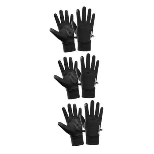 SOIMISS 3 Paare wasserdichte Handschuhe Skihandschuhe Vollfingerhandschuhe Winter-thermohandschuhe wasserdichte Handbedeckungen Motorradhandschuhe Winddichte Laufhandschuhe Stoff von SOIMISS