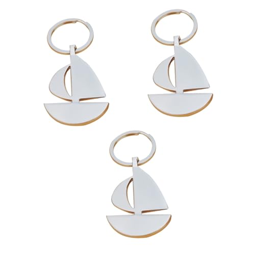 SOIMISS 3st Schöner Schlüsselanhänger Gefälligkeiten Für Segelpartys Robuster Schlüsselanhänger Schlüsselringe Für Damen Bootsschlüssel Schwimmender Schlüsselanhänger Segelboot Silver SOIMISS 3st Schöner Schlüsselanhänger Gefälligkeiten Für Segelpartys Robuster Schlüsselanhänger Schlüsselringe Für Damen Bootsschlüssel Schwimmender Schlüsselanhänger Segelboot Silver von SOIMISS