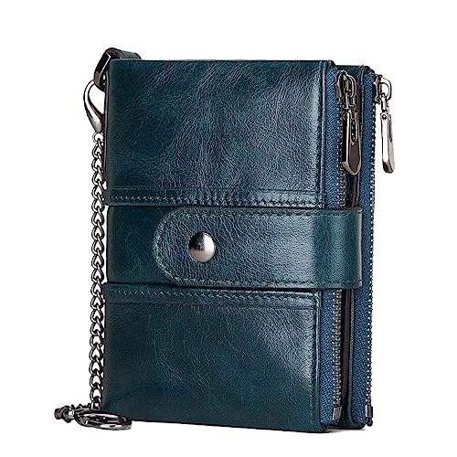 SOIMISS Clutch-Geldbörse für Männer kreditkartenhalter Credit Card Holder Reissverschluss spannverschluss klippverschlüsse Zipper Brieftasche Herren-Clutch Clutch-Geldbörse aus Leder Blue von SOIMISS