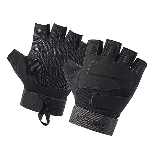 SOIMISS Halbfinger Fahrradhandschuhe Für Herren Und Damen Atmungsaktive Stoßfeste Sporthandschuhe Schwarz Größe M Ideal Für Outdoor Aktivitäten Und Radsport rutschfest Und von SOIMISS