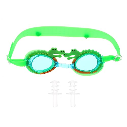 SOIMISS Kinder Schwimmen Brille Silikon Krokodil Form Wasserdicht Keine Undichten Anti- Fog Schwimmen Gläser Schwimmen Brillen Unterwasser Brille für Kinder Jugendliche Kleinkinder Grün von SOIMISS