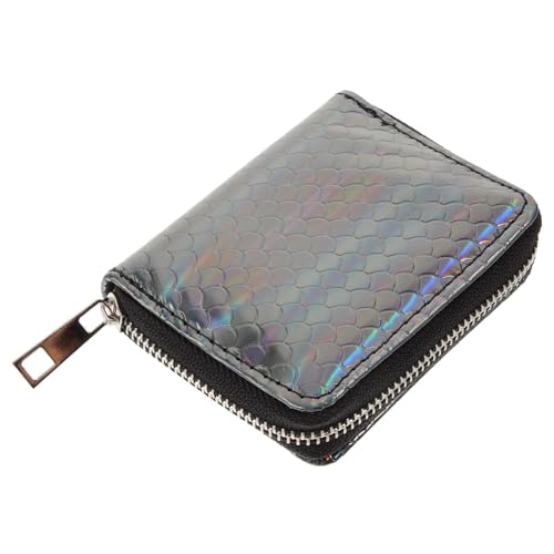 SOIMISS Kosmetiktasche Cosmetic Bag makeupbag kosmetiktäschen kleingeldbörse Wallet Kleiner Kulturbeutel kleine Handtasche Geldbörse mit Reißverschluss Reise-Kulturbeutel PU-Leder Black von SOIMISS