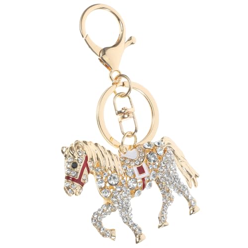 SOIMISS Schlüsselanhänger Mit Strass Anhänger Eleganter Keyring Für Pferdefans Ideales Für Pferdeliebhaber Robustes Material Und Ansprechendes Design Perfekt Für von SOIMISS