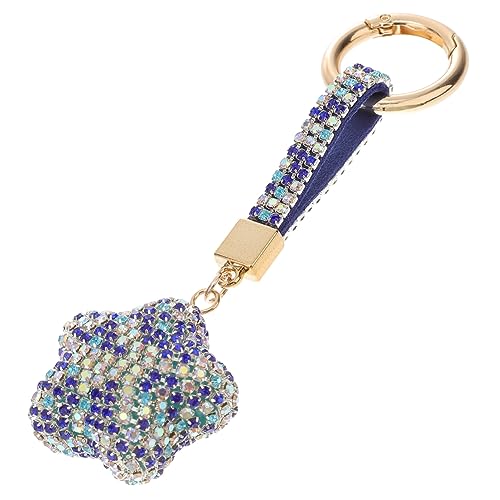 SOIMISS Stern-Diamant-Anhänger Chaps Kinder tiegerkostuem Kinder Glitzersteinchen The car Keychain Tasche Massengeschenke Schlüsselanhänger Schlüssel hängende Dekoration Strasssteine Blue von SOIMISS