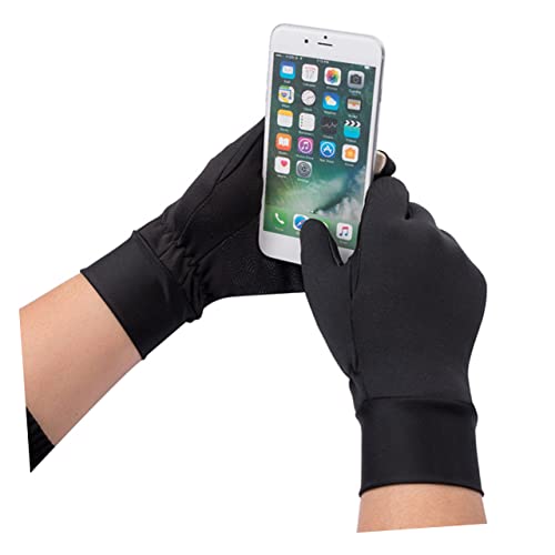 SOIMISS Winterhandschuhe thermohandschuhe Thermal Gloves termohandschuhe radlerhandschuhe beheizbare Skihandschuhe Fahrrad-Laufhandschuhe Fahrradzubehör Touchscreen-Handschuhe Black von SOIMISS