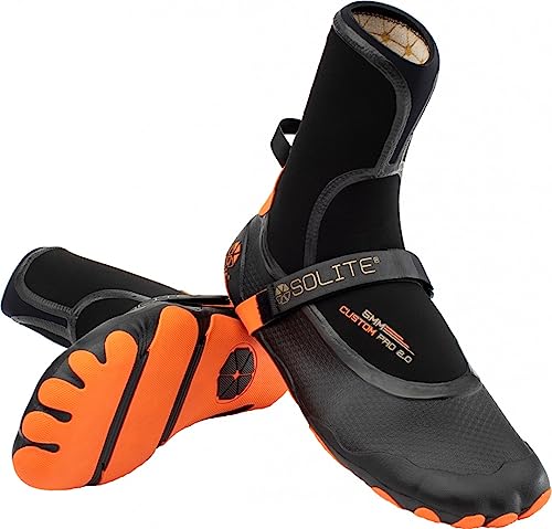 Solite 5MM Custom PRO 2.0 Neoprenschuh 2022 orange/Black, 43 von SOLITE