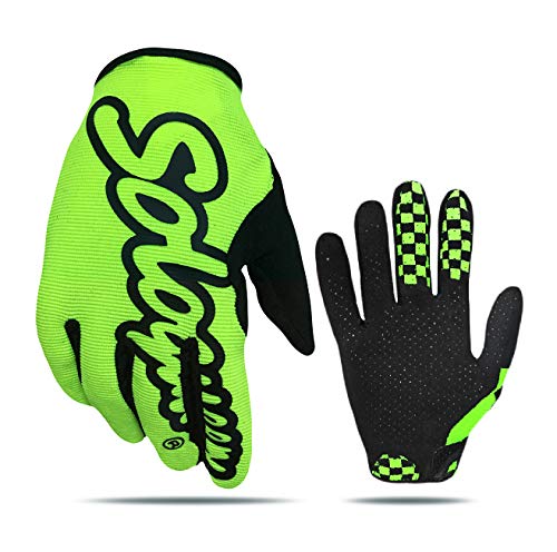 SOLO QUEEN Handschuhe für SIM Racing | Karting | ATV | alle Lenkrad Games | Kunstleder (Gelb,XL) von SOLO QUEEN