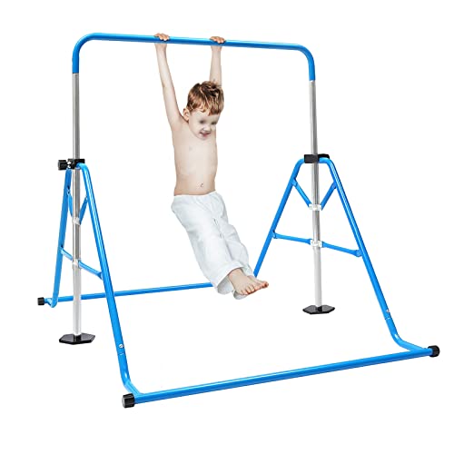 SOLOCJNL Kinder-Gymnastikstange, klappbare Gymnastik-Ausrüstung für Zuhause, Höhenverstellbar Kids Gymnastics Bar für Kinder im Alter von 3-8 Jahren von SOLOCJNL