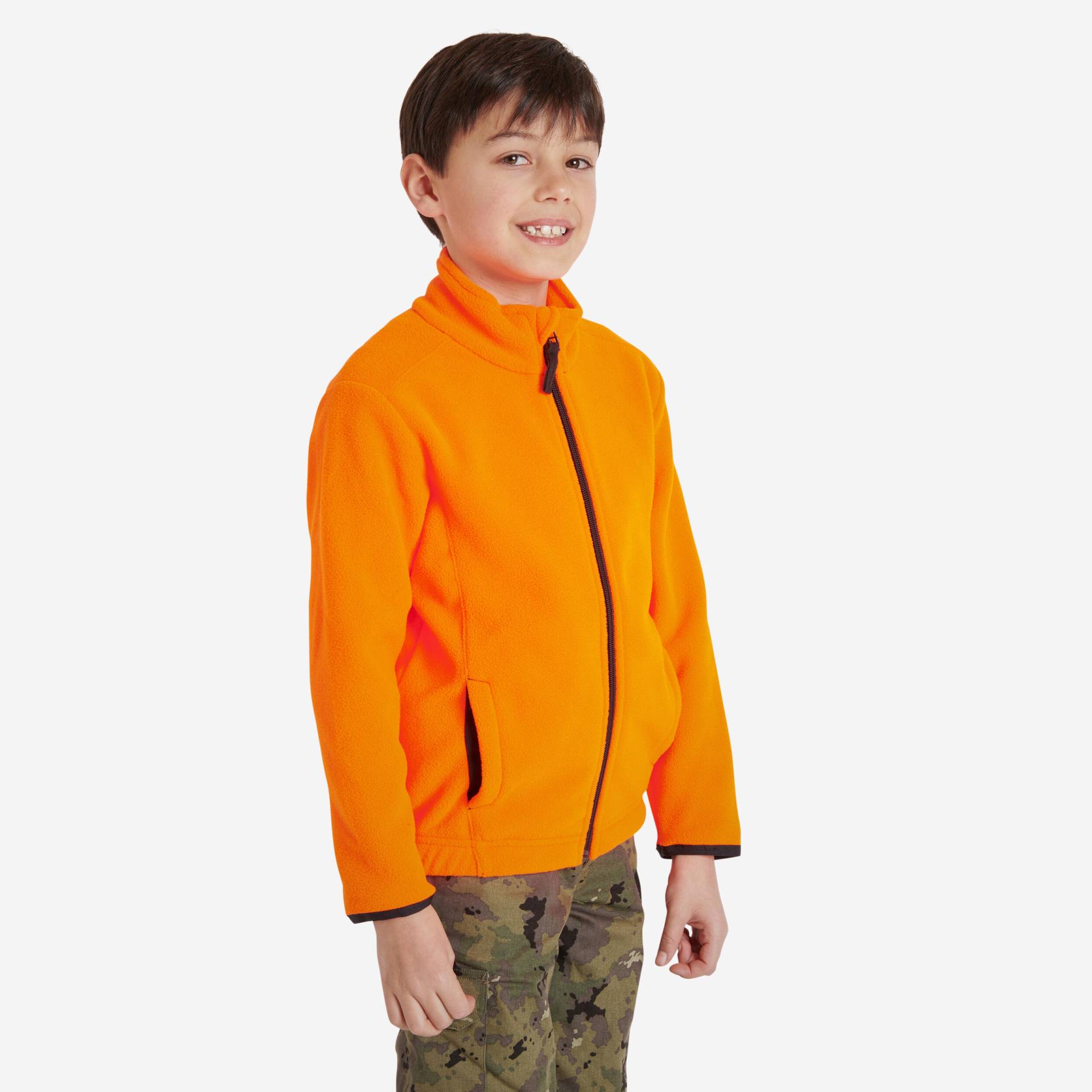 Fleecejacke 100 Kinder orange von SOLOGNAC