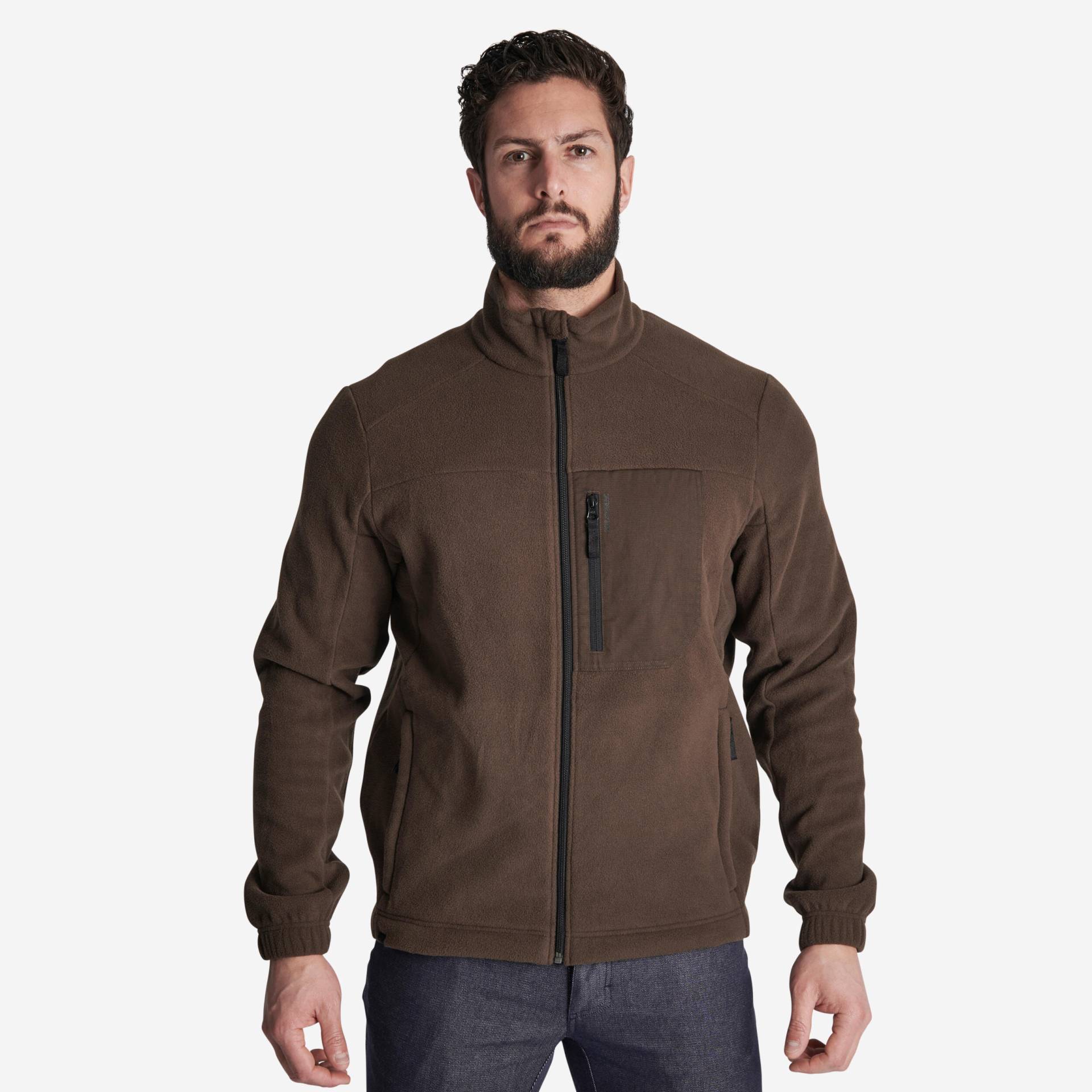 Fleecejacke 500 braun von SOLOGNAC