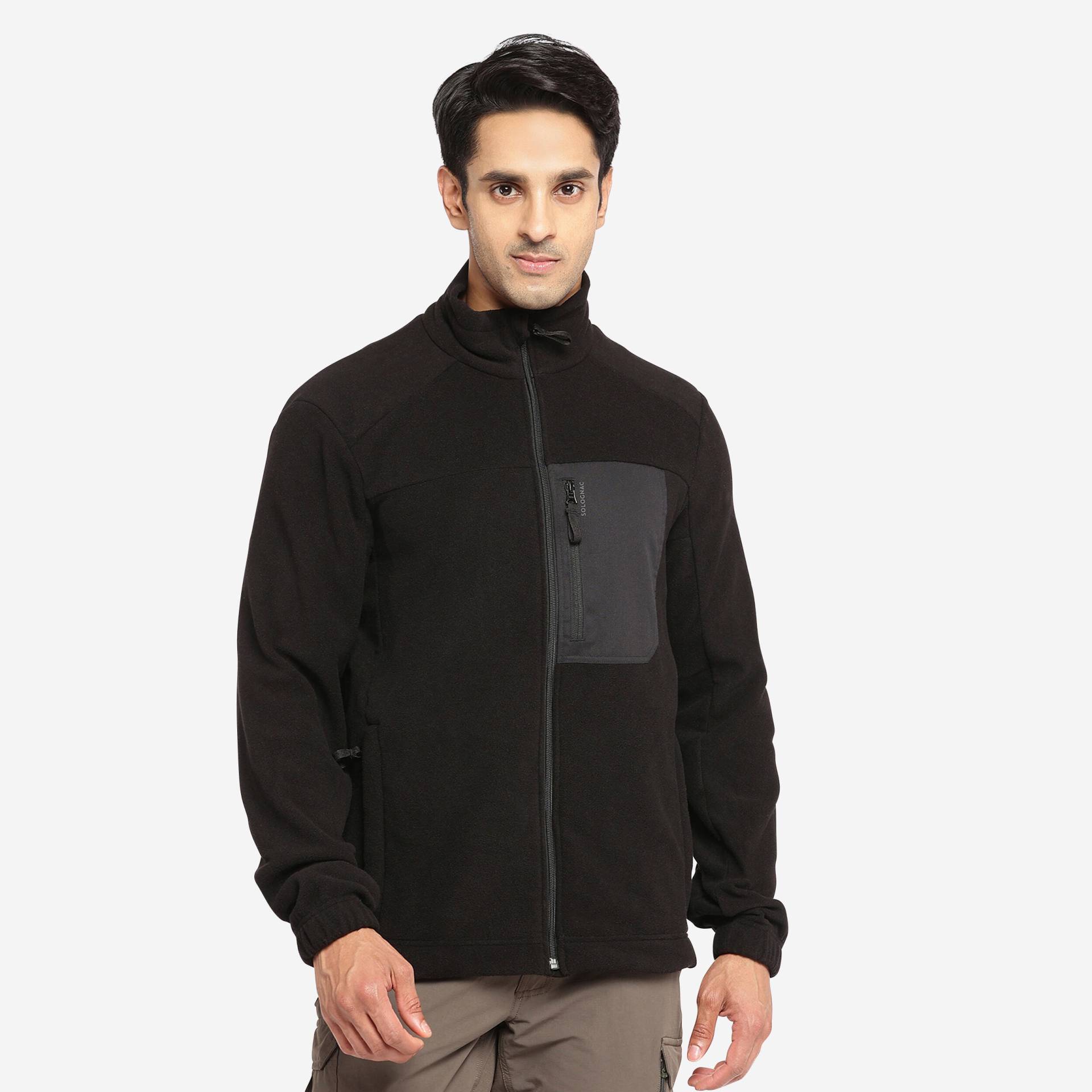 Fleecejacke 500 schwarz von SOLOGNAC