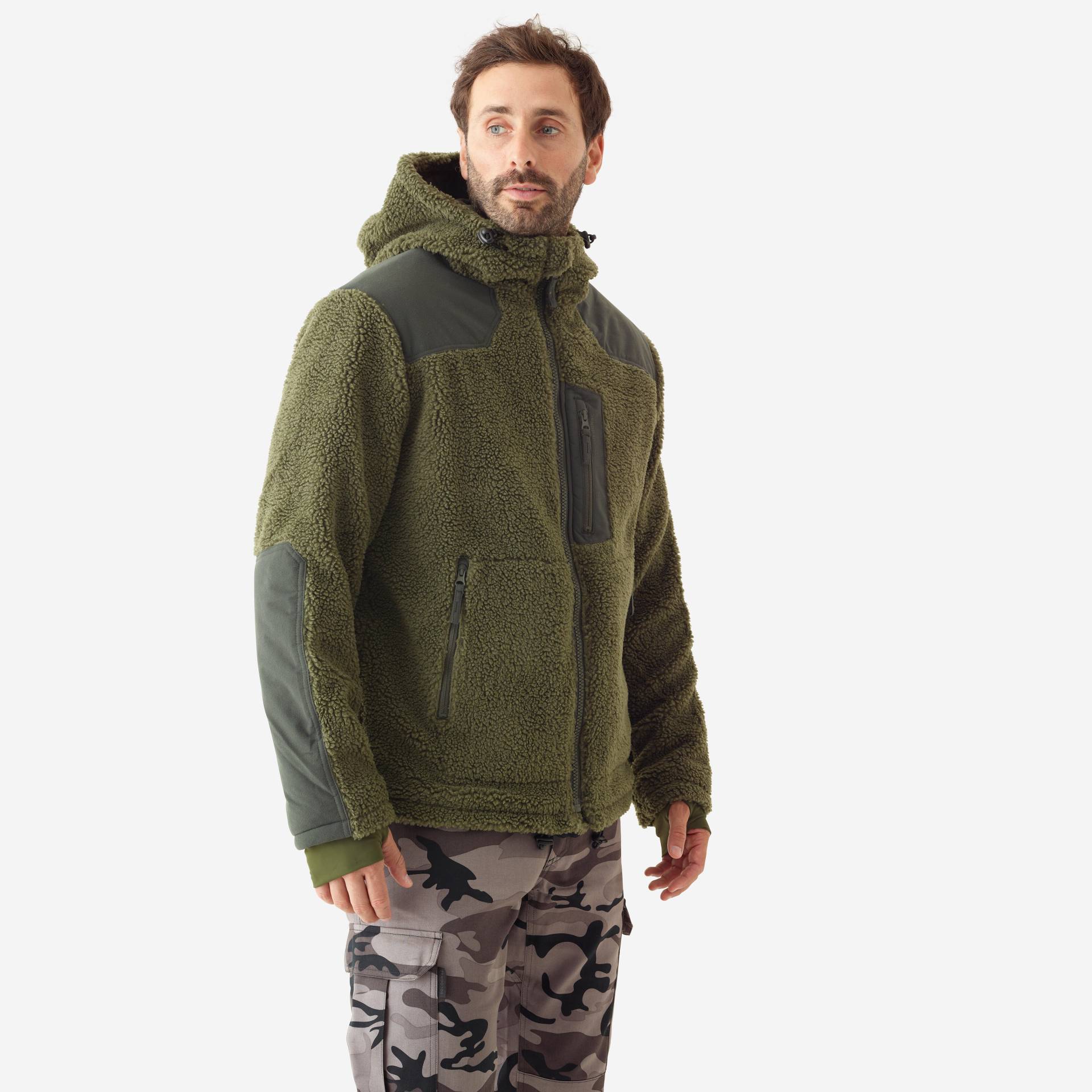 Fleecejacke Jagd 900 warm wattiert grün Fleecejacke Jagd 900 warm wattiert grün von SOLOGNAC