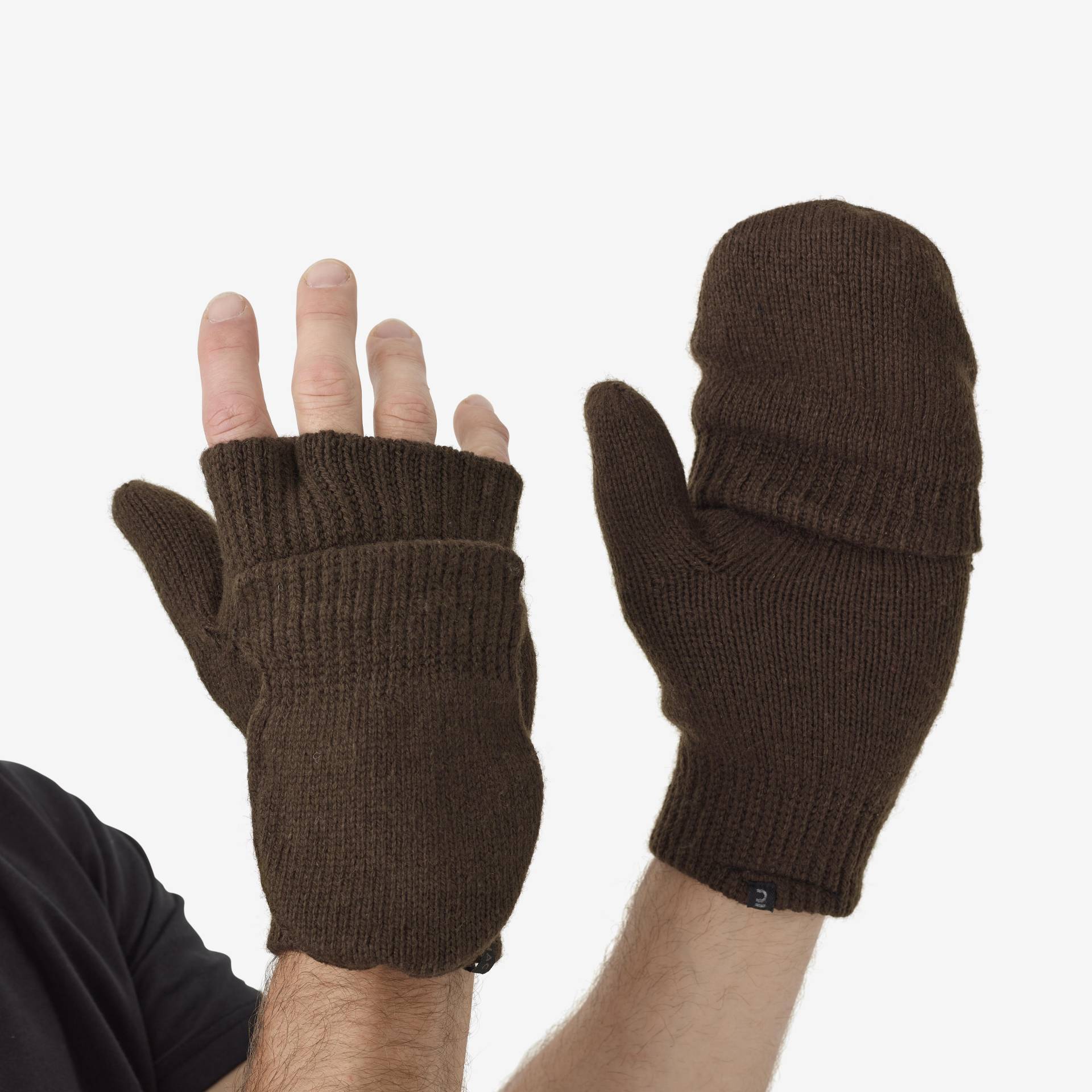 Handschuhe Strick 500 braun von SOLOGNAC