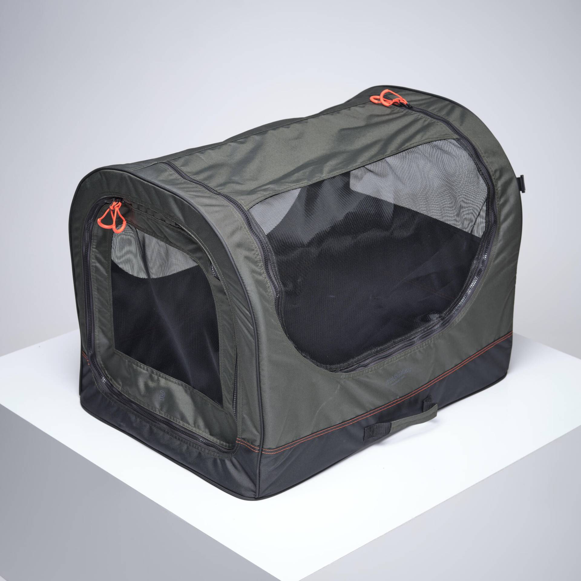 Hundetransportbox faltbar 1 Hund grün Hundetransportbox faltbar 1 Hund grün von SOLOGNAC