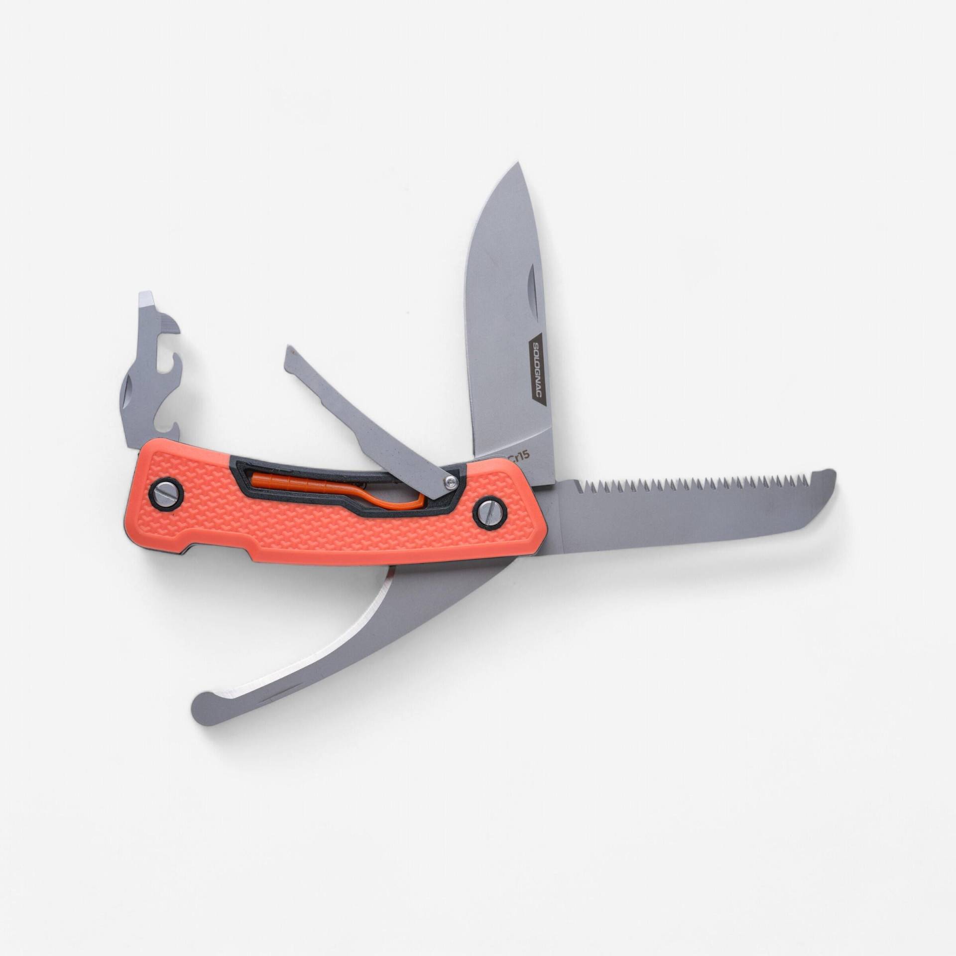 Jagd-Multifunktionsmesser × 7 Orange Jagd-Multifunktionsmesser × 7 Orange von SOLOGNAC