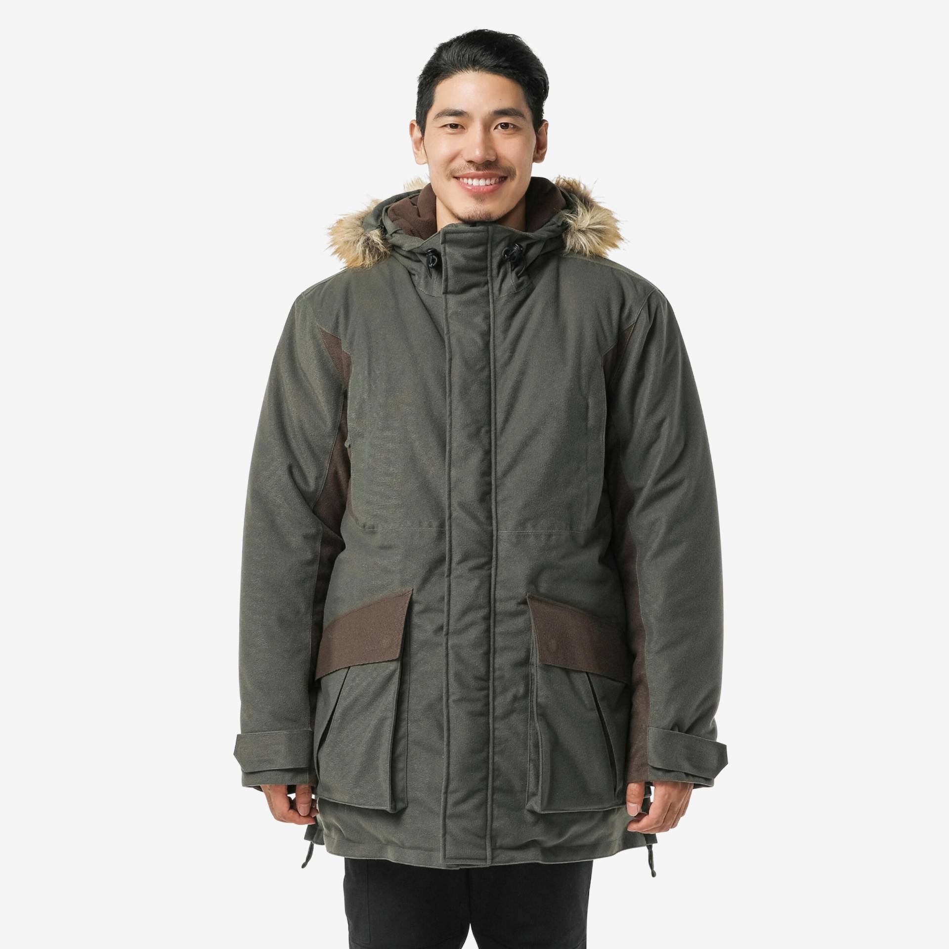 Jagd-Regenjacke 100 warm -20 °C grün Jagd-Regenjacke 100 warm -20 °C grün von SOLOGNAC