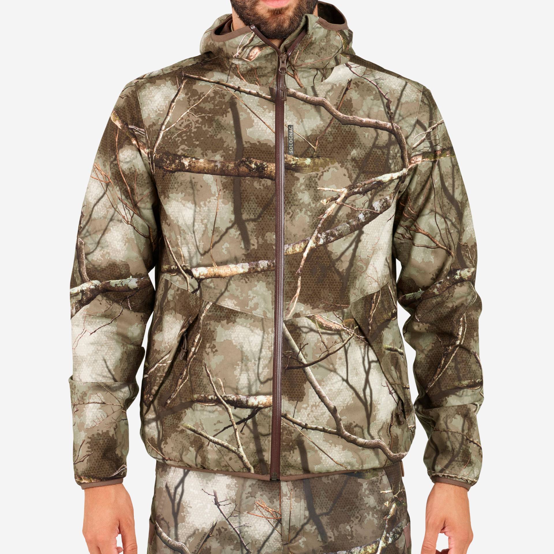 Jagd-Regenjacke Treemetic 500 geräuscharm Camouflage Jagd-Regenjacke Treemetic 500 geräuscharm Camouflage von SOLOGNAC