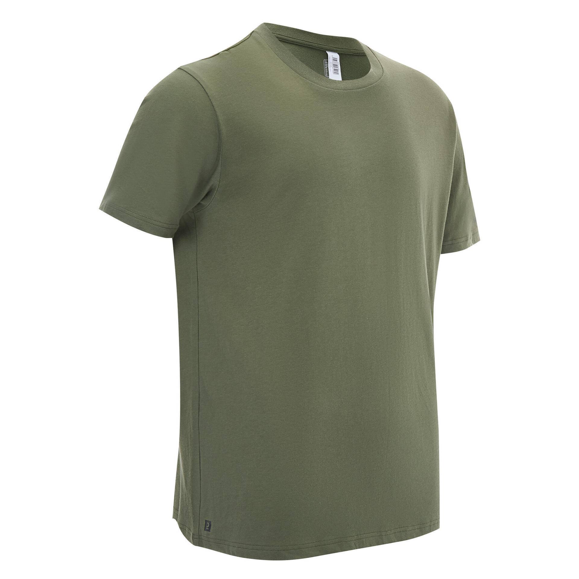 Jagd-T-Shirt 100 Herren Baumwolle grün von SOLOGNAC