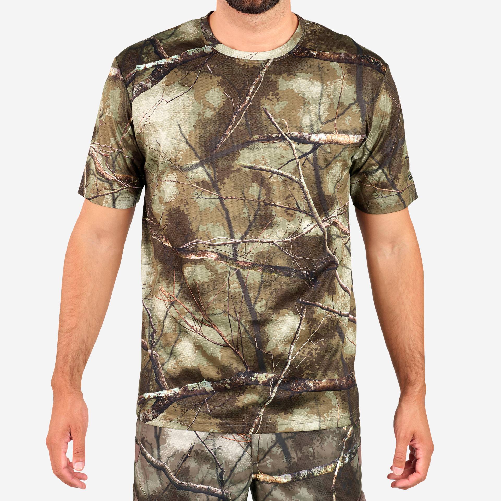 Jagd-T-Shirt 100 TREEMETIC atmungsaktiv. camouflage Jagd-T-Shirt 100 TREEMETIC atmungsaktiv. camouflage von SOLOGNAC