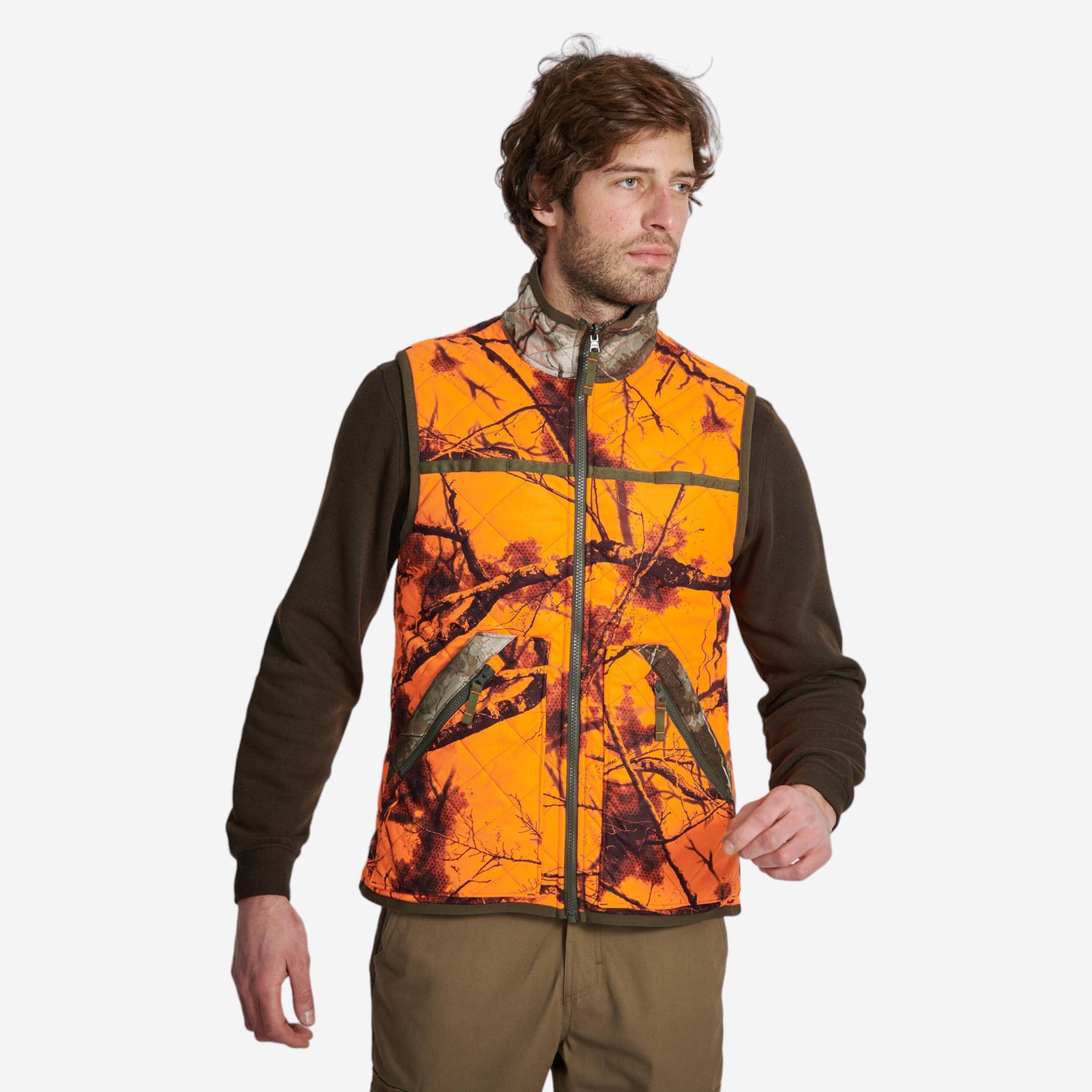 Jagd-Wendeweste 100 Treemetic/Treemetic orange Jagd-Wendeweste 100 Treemetic/Treemetic orange von SOLOGNAC
