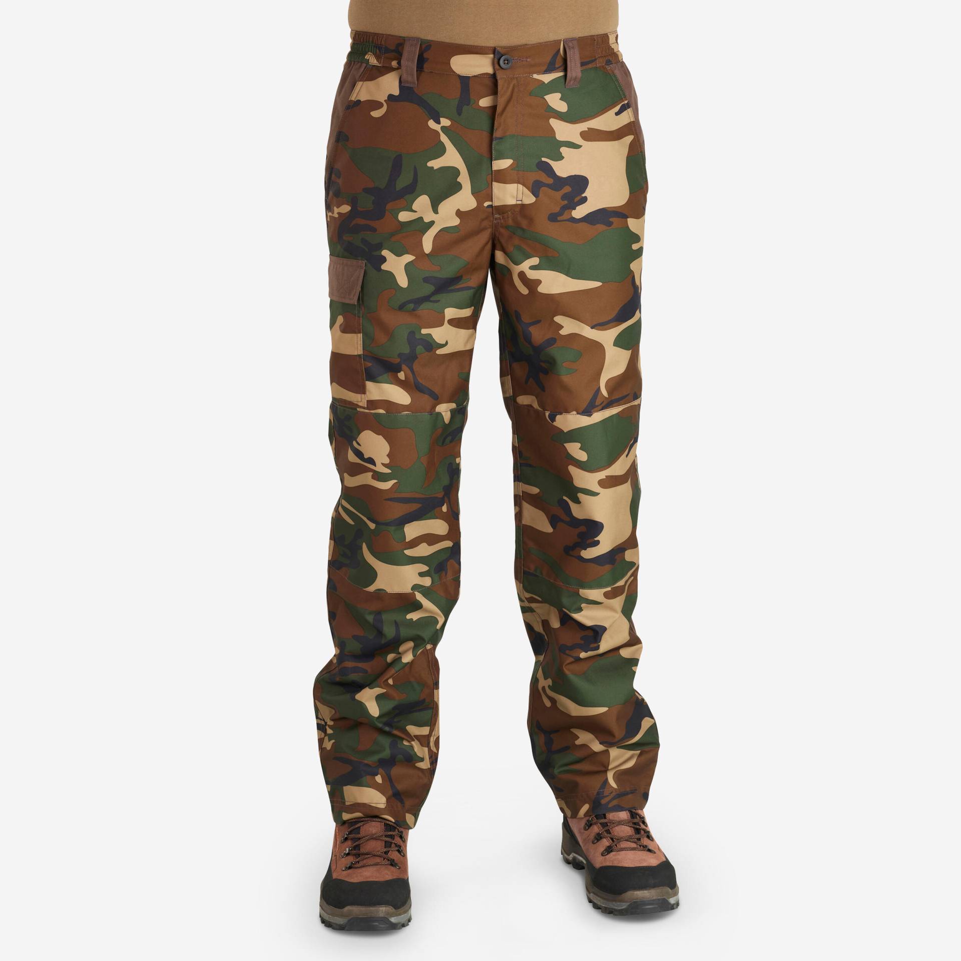 Jagdhose 100 wasserdicht warm Camouflage von SOLOGNAC