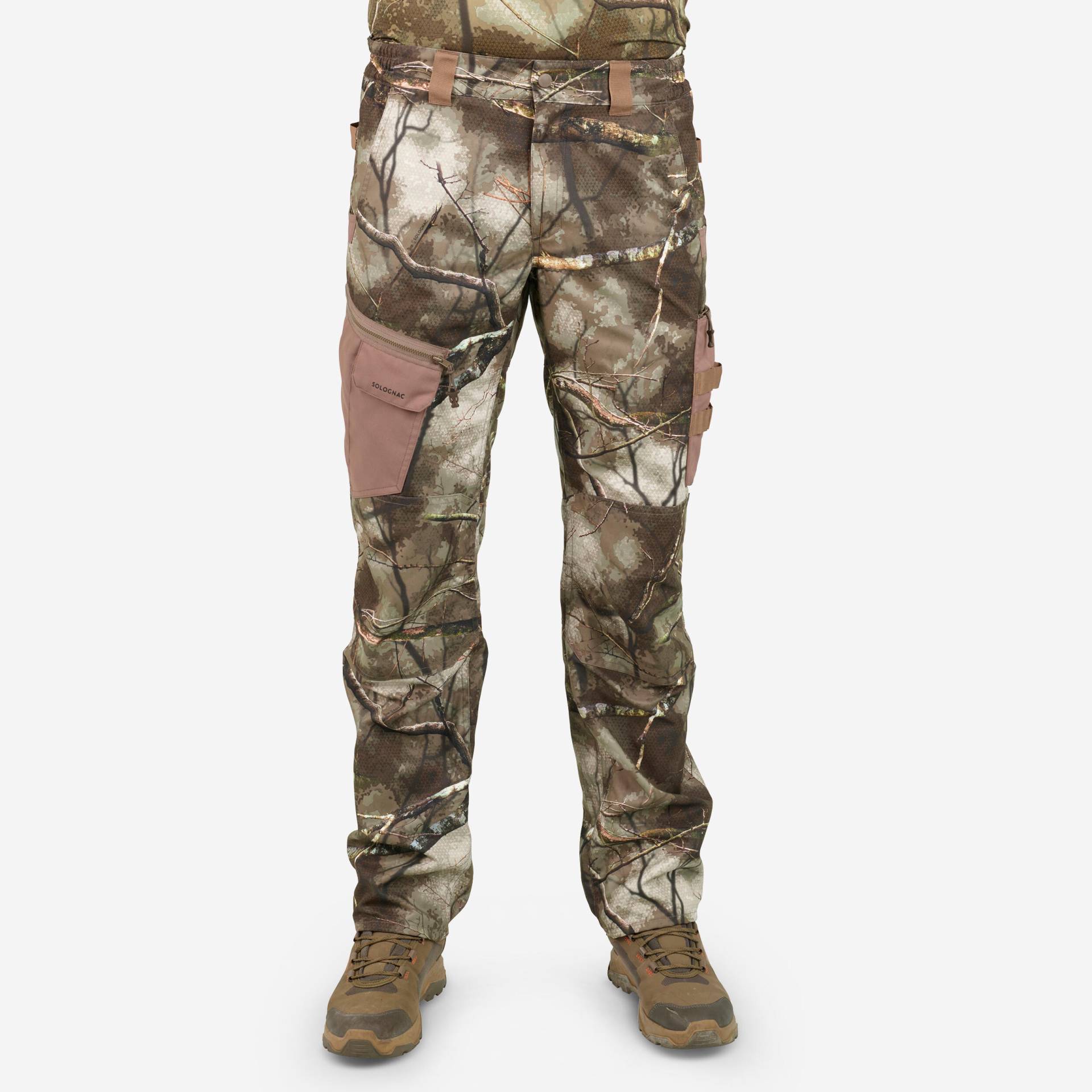 Jagdhose 500 Treemetic atmungsaktiv Camouflage von SOLOGNAC