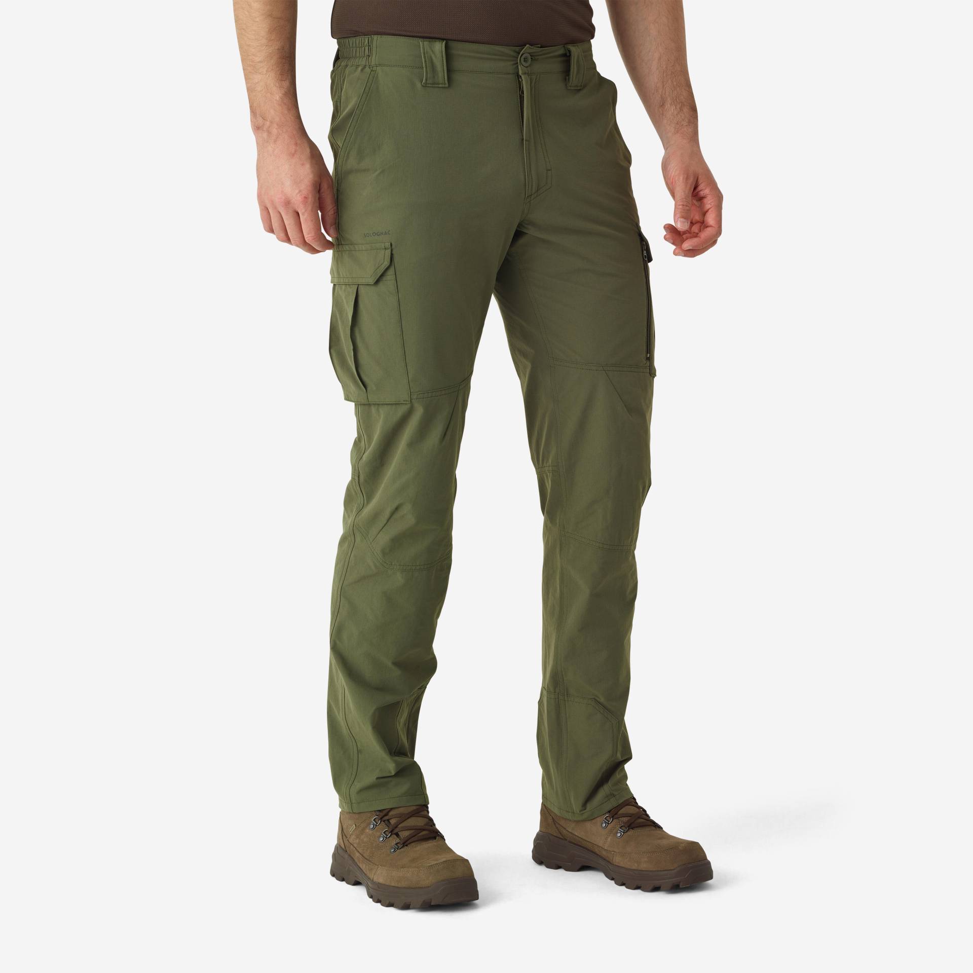 Jagdhose 500 leicht atmungsaktiv grün Jagdhose 500 leicht atmungsaktiv grün von SOLOGNAC