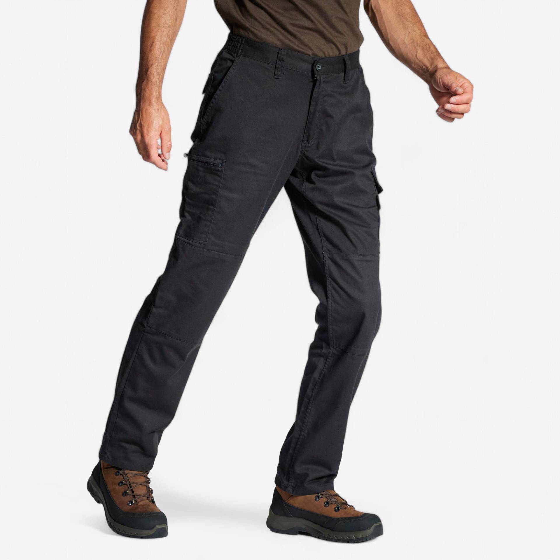 Jagdhose Steppe 300 Cargo strapazierfähig schwarz Jagdhose Steppe 300 Cargo strapazierfähig schwarz von SOLOGNAC