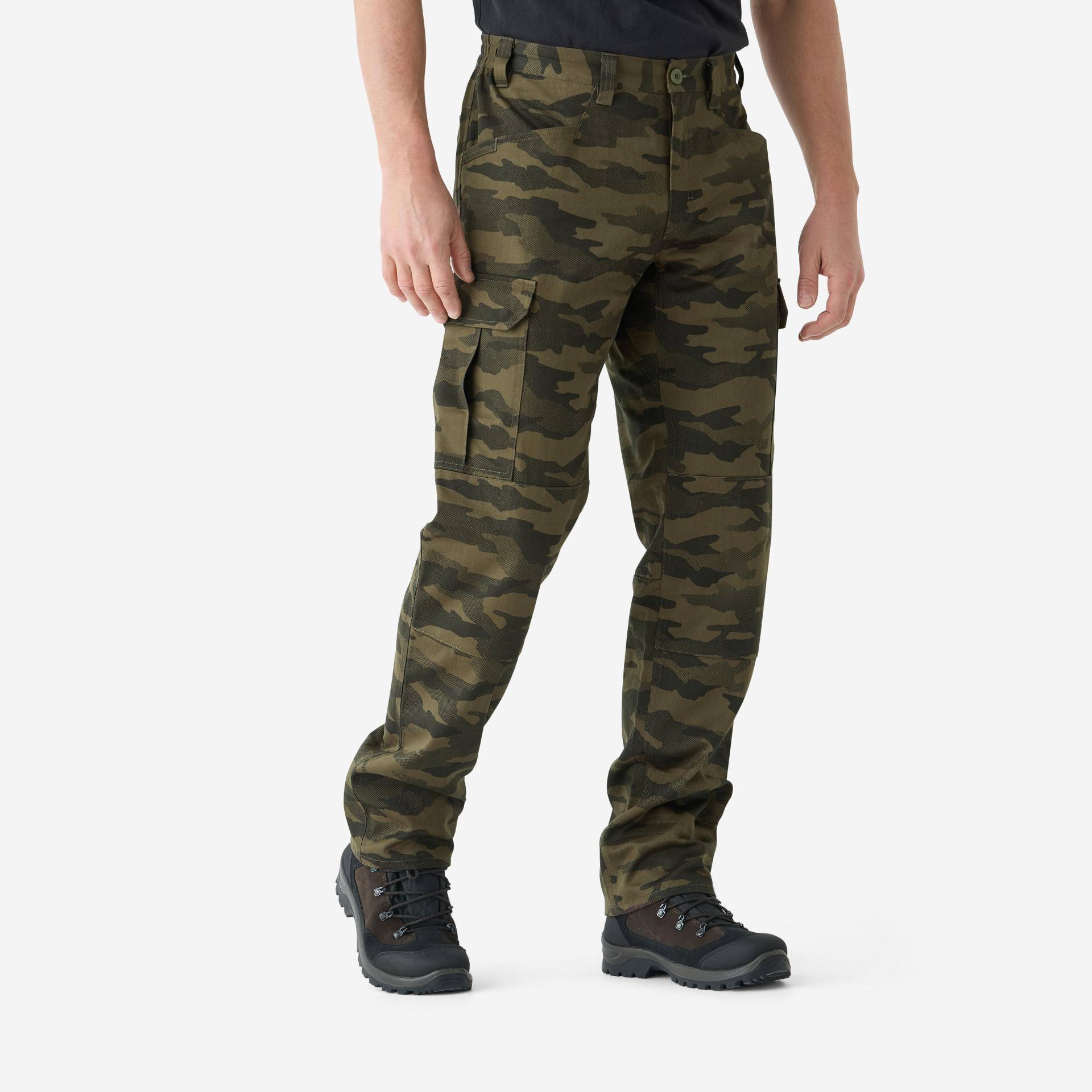 Jagdhose Steppe 500 Cargo strapazierfähig Camouflage braun Jagdhose Steppe 500 Cargo strapazierfähig Camouflage braun von SOLOGNAC