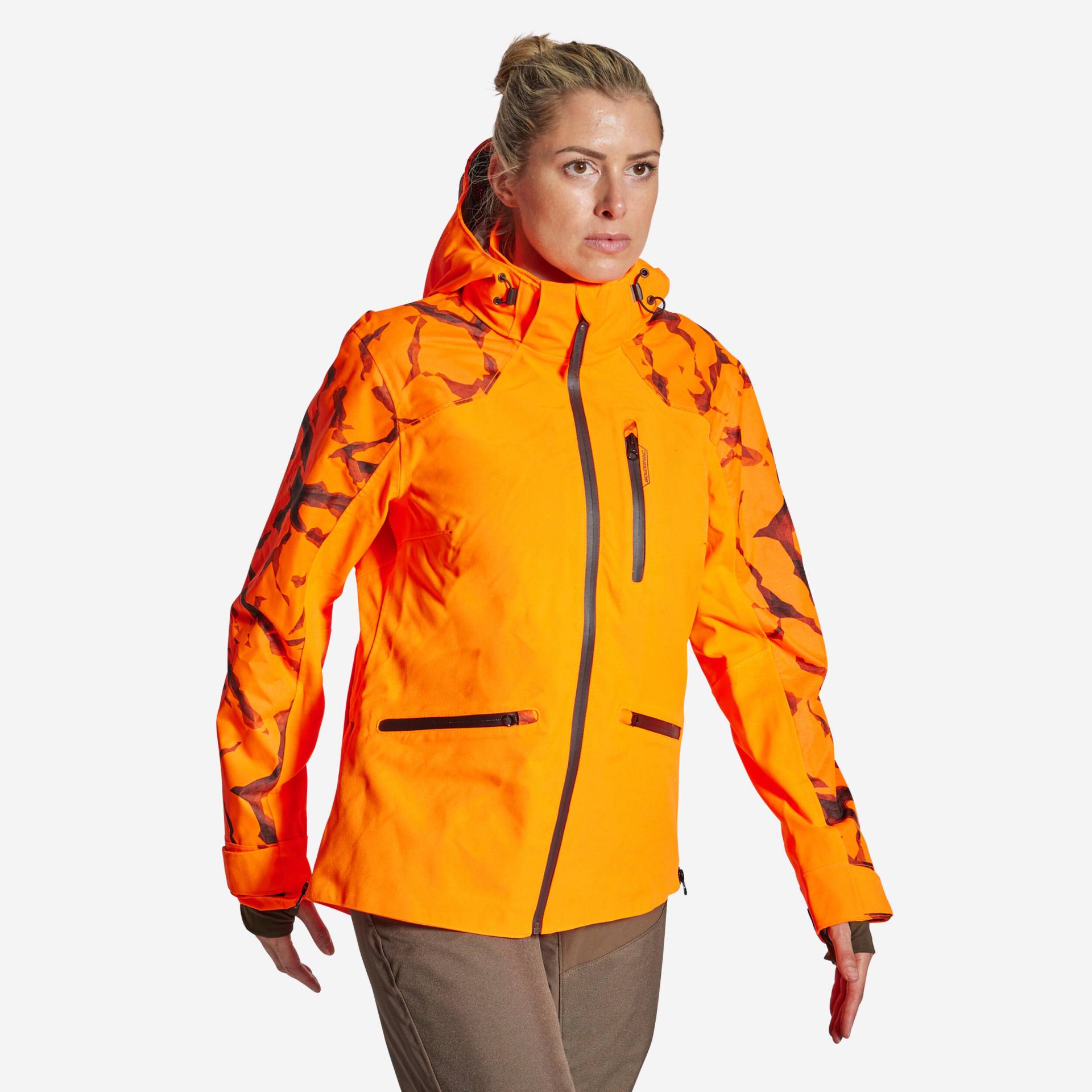 Jagdjacke / Regenjacke Damen SUPERTRACK 500 orange von SOLOGNAC