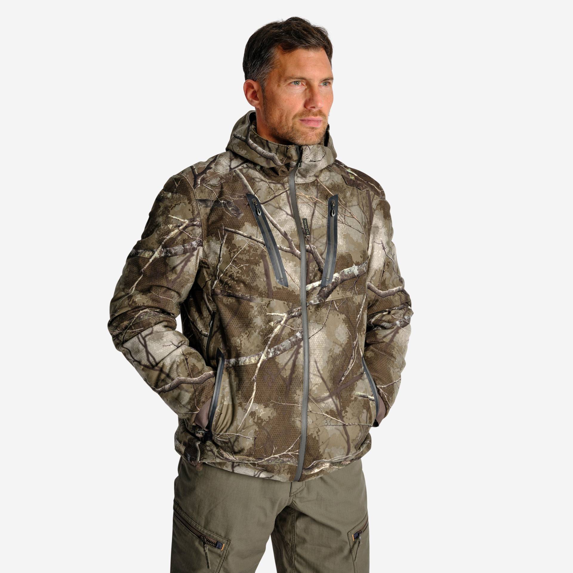 Jagdjacke 900 Treemetic geräuscharm wasserdicht warm Camouflage Jagdjacke 900 Treemetic geräuscharm wasserdicht warm Camouflage von SOLOGNAC