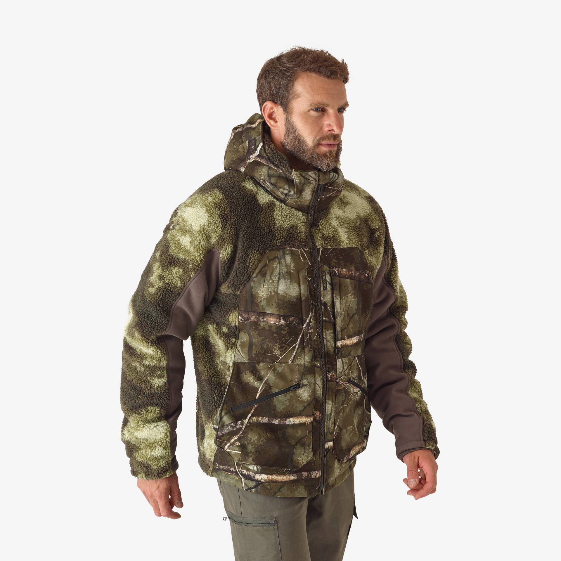 Jagdjacke 900 Treemetic warm geräuscharm von SOLOGNAC