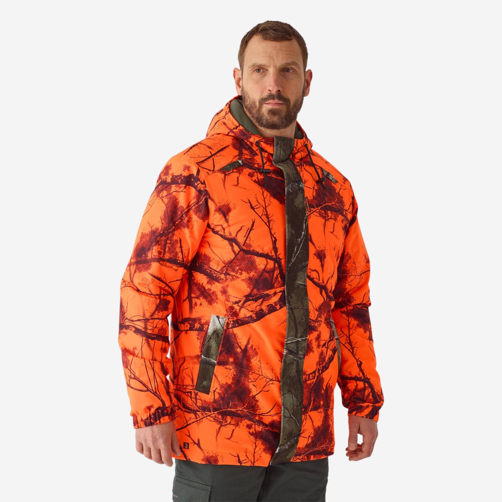 Jagdjacke Regenjacke 100 warm geräuscharm Treemetic Orange Jagdjacke Regenjacke 100 warm geräuscharm Treemetic Orange von SOLOGNAC