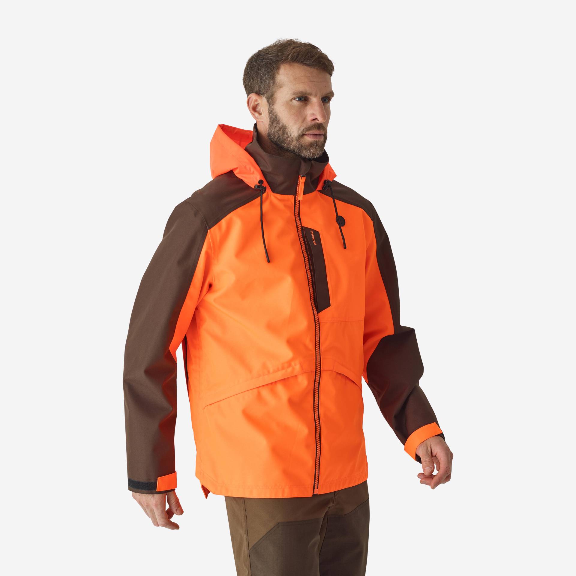 Jagdjacke SUPERTRACK 500 PSA orange von SOLOGNAC