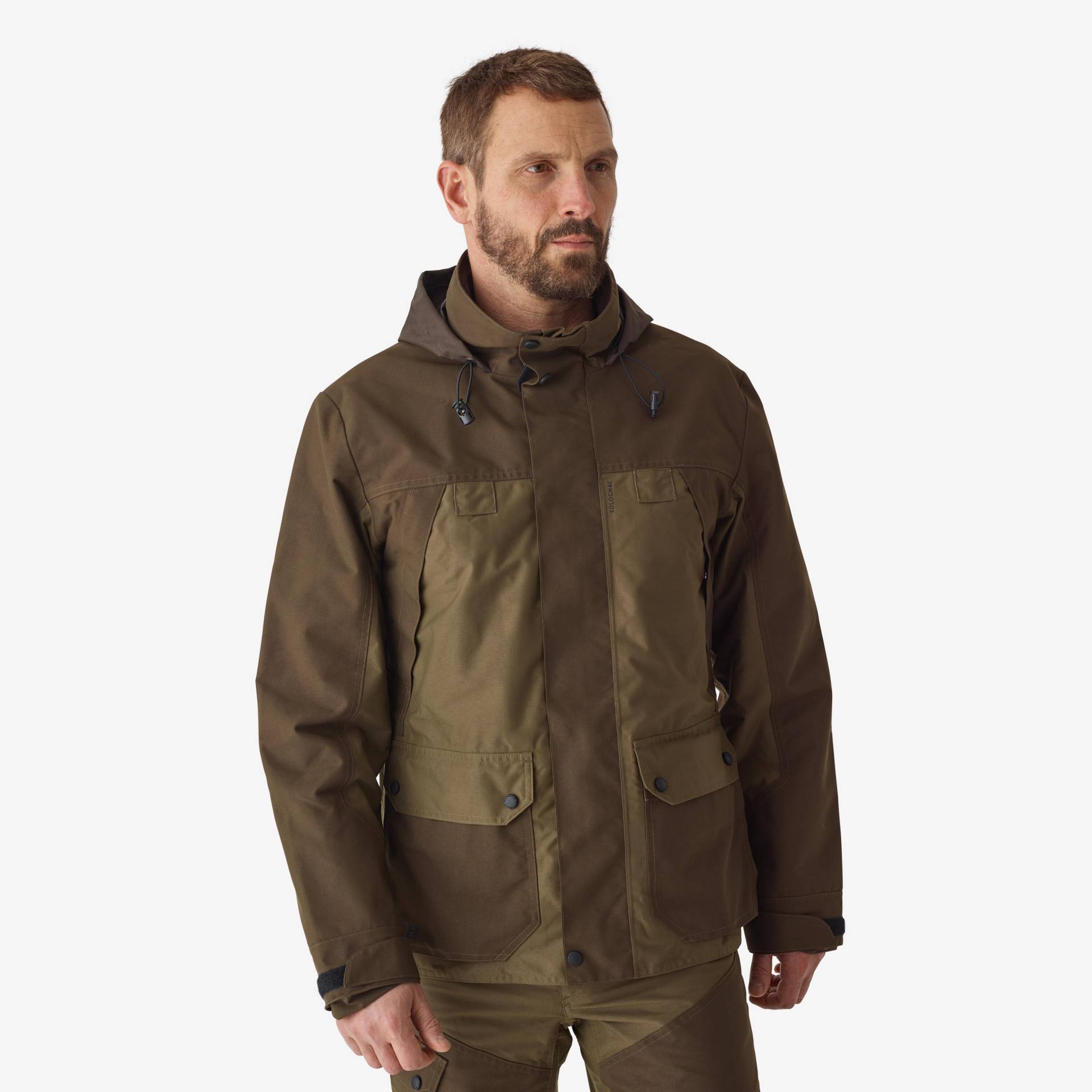 Jagdjacke Wald 520 wasserdicht zweifarbig Jagdjacke Wald 520 wasserdicht zweifarbig von SOLOGNAC