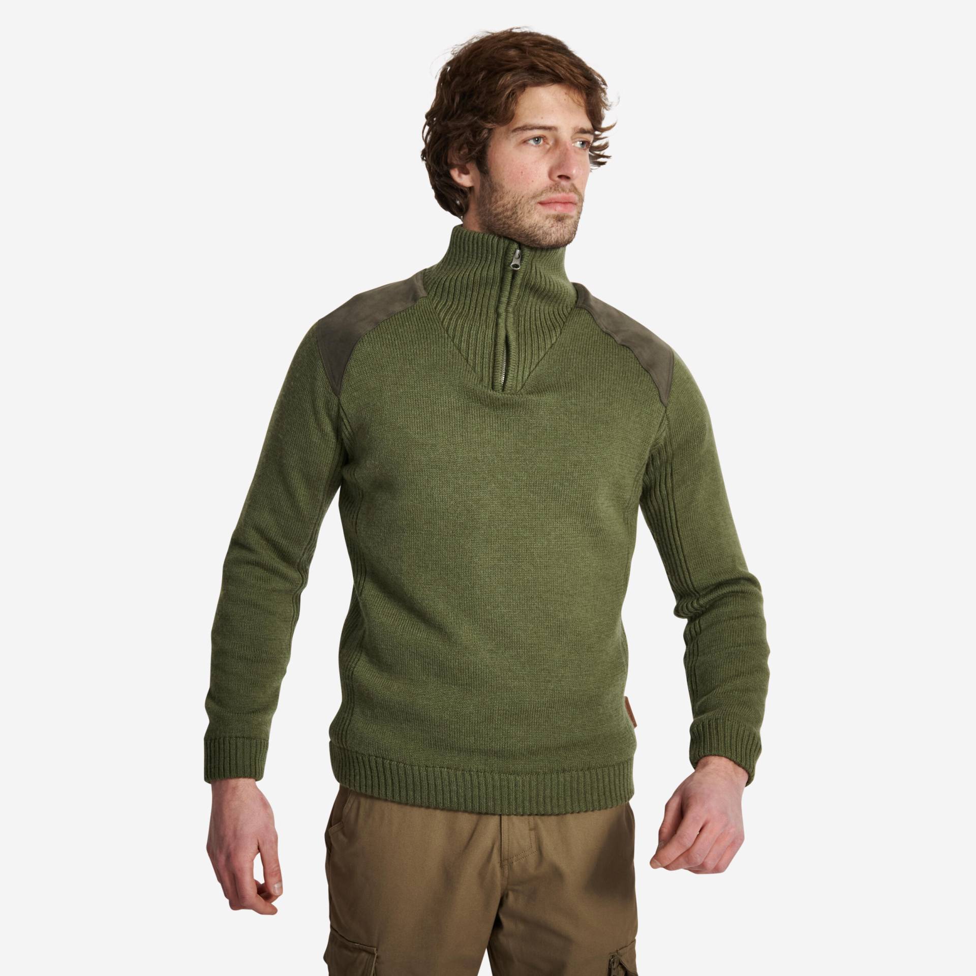 Jagdpullover 900 Wolle winddicht Jagdpullover 900 Wolle winddicht von SOLOGNAC